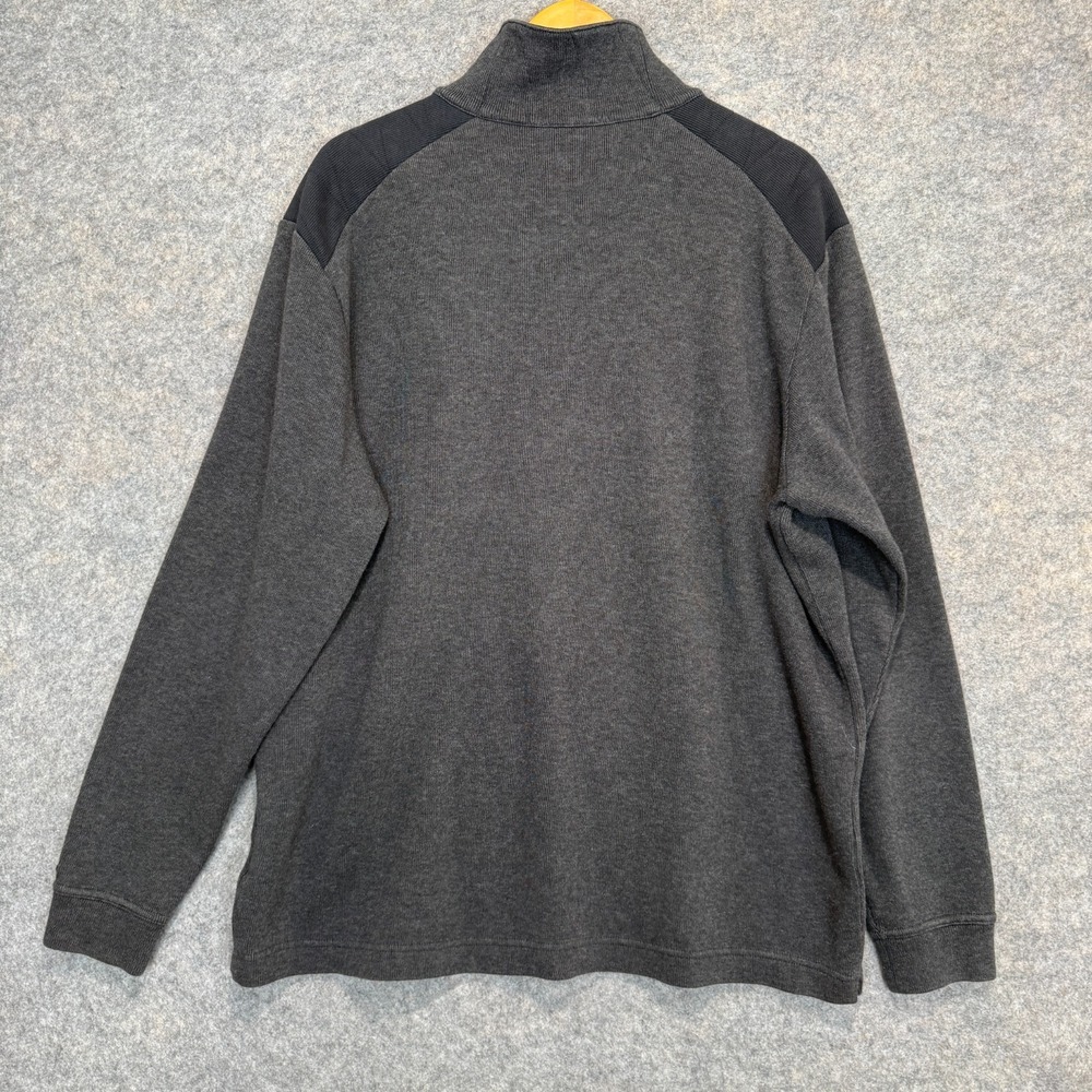 Tiger Woods Collection Quarter Zip Sweater Mens XL Gray Knit Mock Golf - Picture 10 of 13
